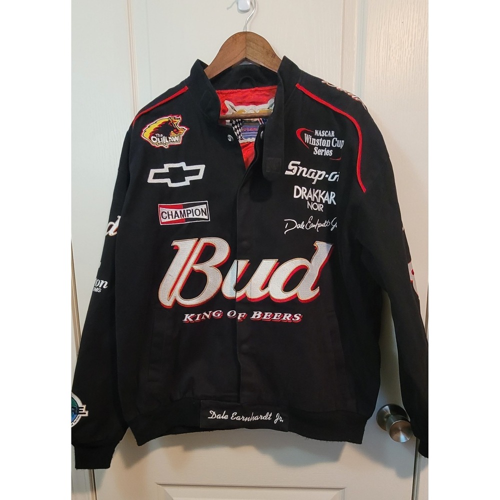 Jeff Hamilton Racing Collection Dale Earnhardt Jr Bud Winston Cup NASCAR Jacket